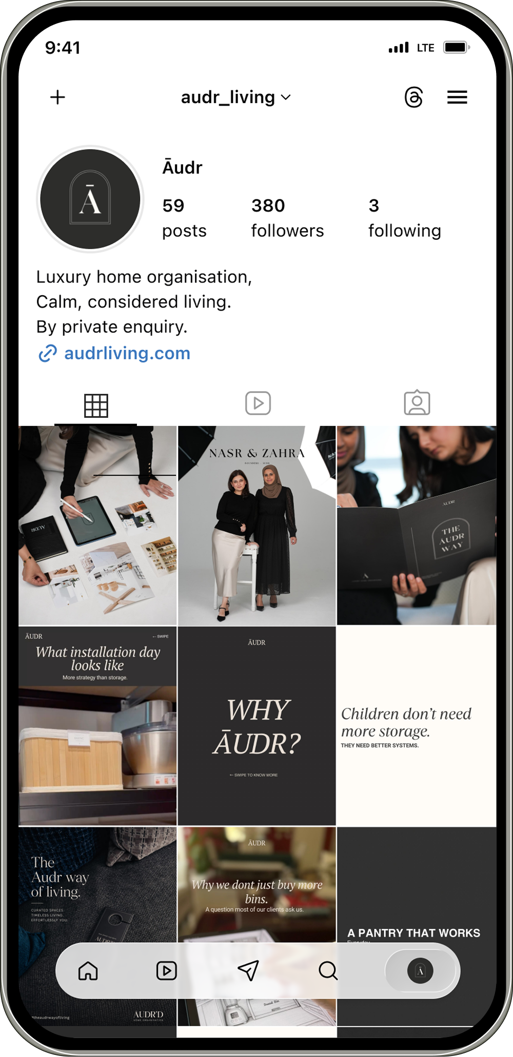 Audr Living on Instagram